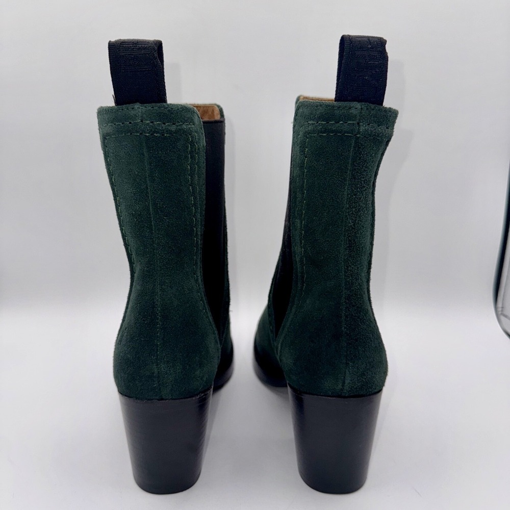 Frye Jean Boots Women's Size 7 Forest Green Suede - Picture 4 of 15